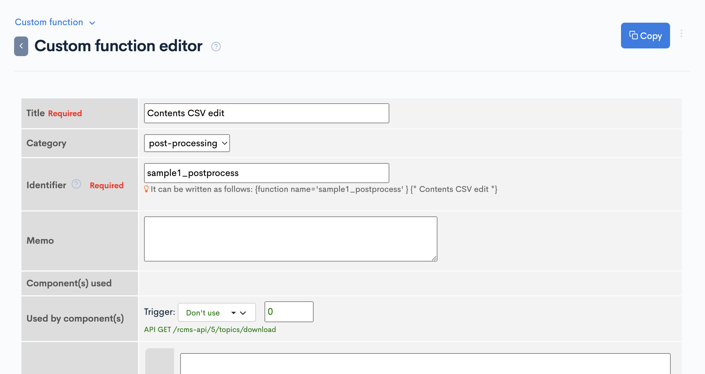 Customize CSV data structure output using Custom Function | 導入実績5000社以上 ...