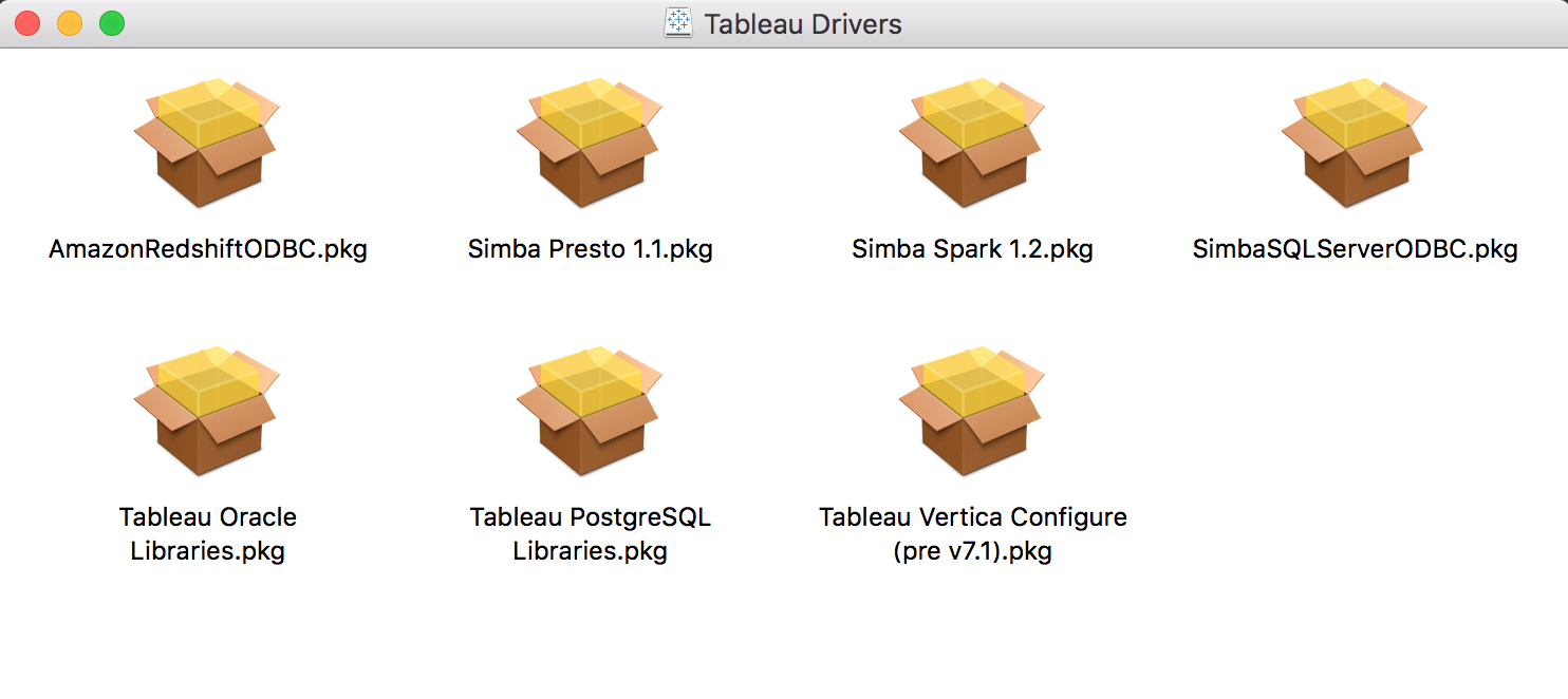 Tableau Odbc Drivers For Mac